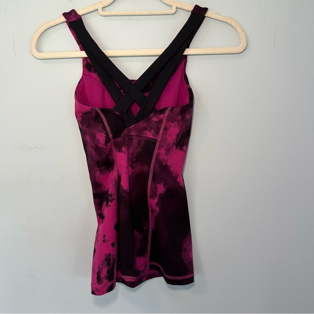 Lululemon Blooming Pixie Raspberry Black & Black … - image 8